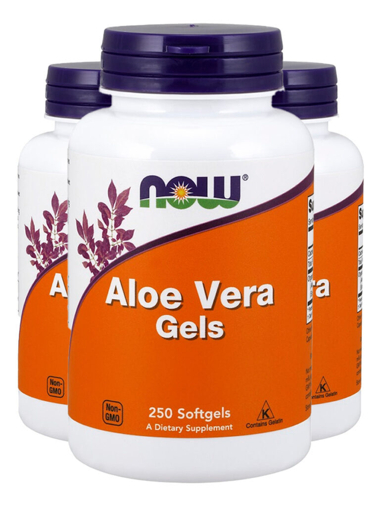 Aloe Vera 100mg Now Foods 250 Softgels Importado 3un