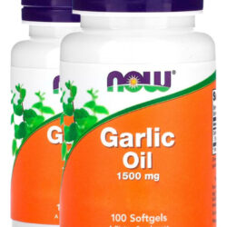 Óleo De Alho 1500mg 100 Softgels Importado 2un Now Foods