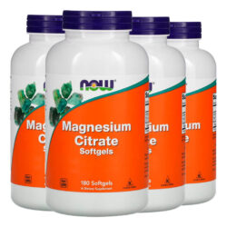 Citrato De Magnésio 180 Softgels Importado 4un Now Foods
