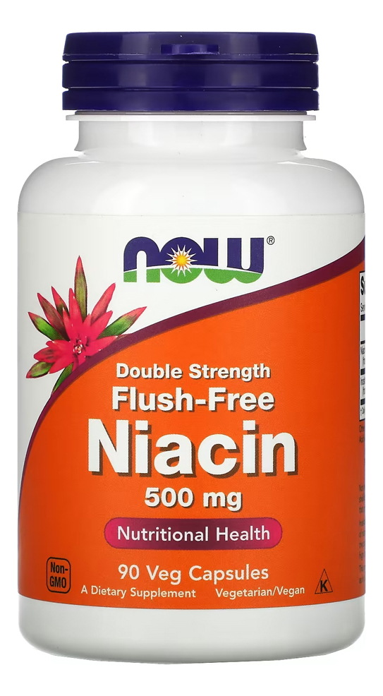 Niacina 500 Mg Força Dupla Now Foods 90cáps Importado 5un - Imagem 5