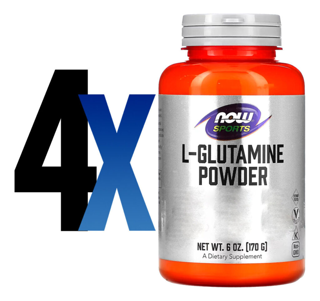 L-glutamina Em Pó Sports 170g Puro Importado 4un Now Foods - Imagem 2