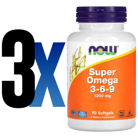 Super Ômega 3-6-9 1200mg 90 Cáps Sof Importado 3un Now Foods - Imagem 2