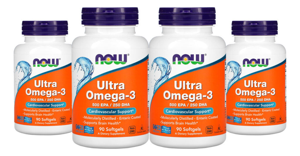 Ultra Ômega 3 Now Foods 90 Softgels 4un Sabor Sem Sabor