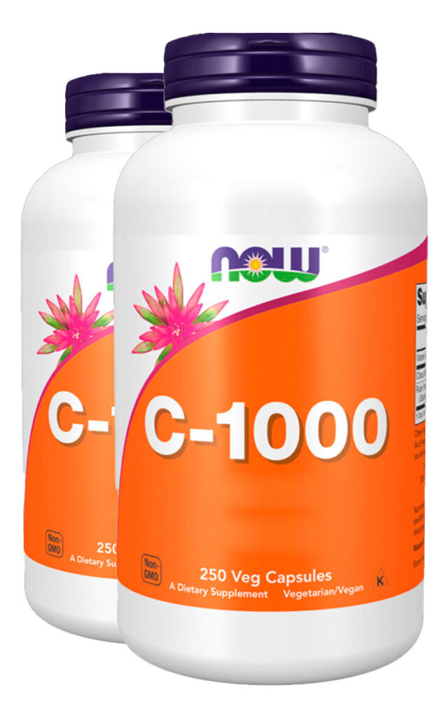 Now Foods Vitamina C-1000mg 250 Cápsulas Importado 2un