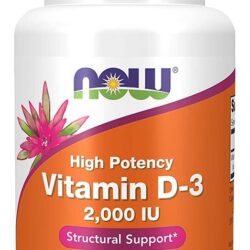 Vitamina D3 2000 Iu Alta Potência Now Foods 120softgls