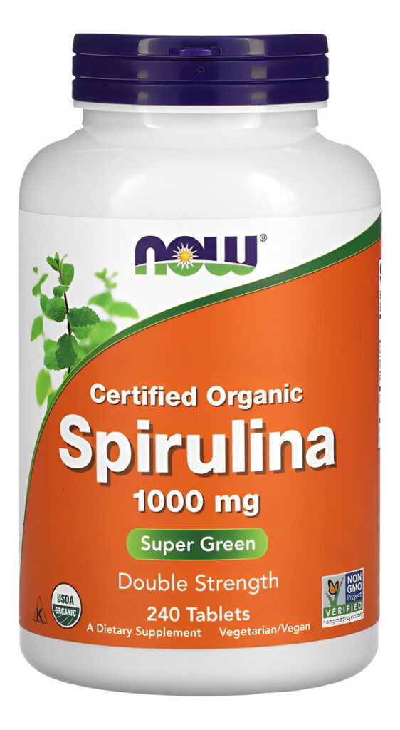 Spirulina 1000 Mg Now Foods 240 Tablets Importado 3un - Imagem 5
