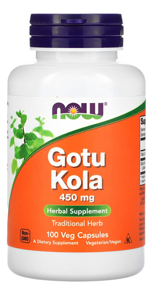 Gotu Kola 450mg Now Foods 100 Cáps Sabor N/a