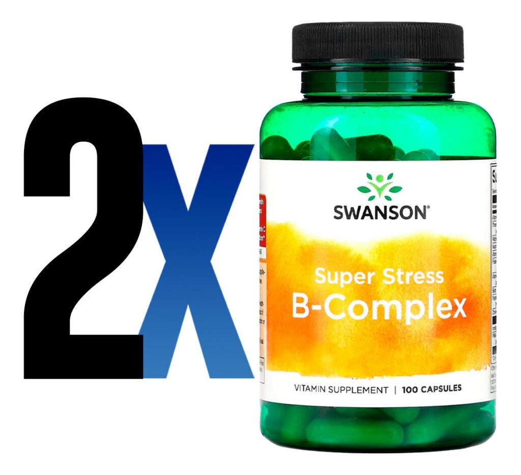 Complexo B Com Vitamina C Swanson 100 Caps Importado 2un - Imagem 2