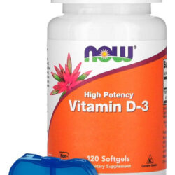 Vitamina D3 10000iu Alta Potencia Now 120 Softgels