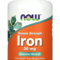 Bisglicinato De Ferro 36mg Now Foods Iron 90 Veg Caps