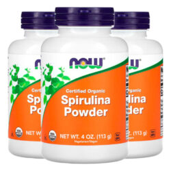 Spirulina Em Pó Now Foods 113g Orgânico Importado 3un