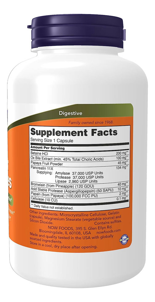 Super Enzymes Enzimas Digestivas 180cáps Importado - Imagem 2