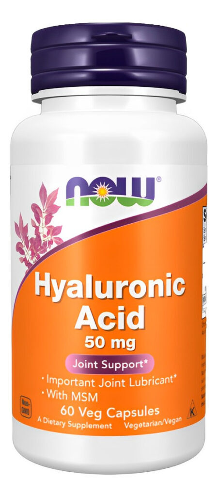 Ácido Hialurônico 50mg Now Foods 60 Cápsulas Importado