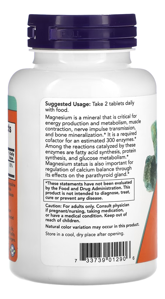 Citrato De Magnésio 200mg 100tablets Importado 2un Now Foods - Imagem 4