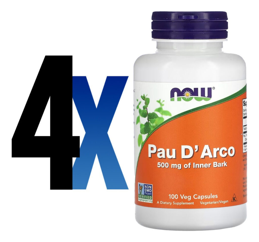 Pau D'arco 500mg 100 Cáps Importado 4un Now Foods - Imagem 2
