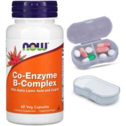 Coenzima Complexo B Now Foods 60 Caps + Porta Cápsulas