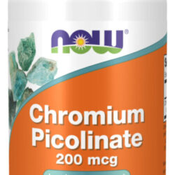 Picolinato De Cromo 200mcg Now Foods 100 Veg Cápsulas Sabor Sem Sabor
