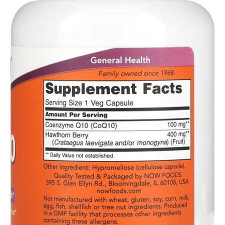 Coenzima Coq10 100mg 180 Cápsulas Importado 2un Now Foods - Imagem 3
