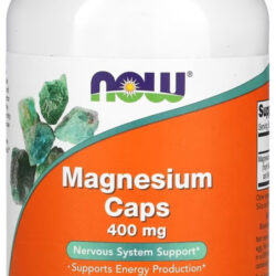 Magnésio Magnesium 400mg Now Foods 180 Veg Caps