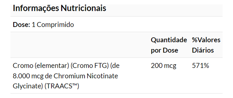 Cromo Gtf 200mcg Now Foods 250tabs + Porta Cápsulas - Imagem 4
