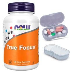 True Focus Now Foods 90 Caps + Porta Cápsulas