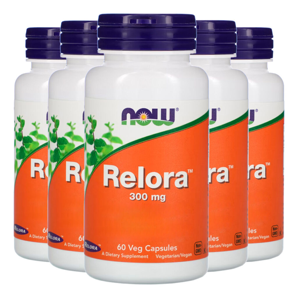 Relora Extracto 300mg Now Foods 60veg Cápsulas Importado 5un