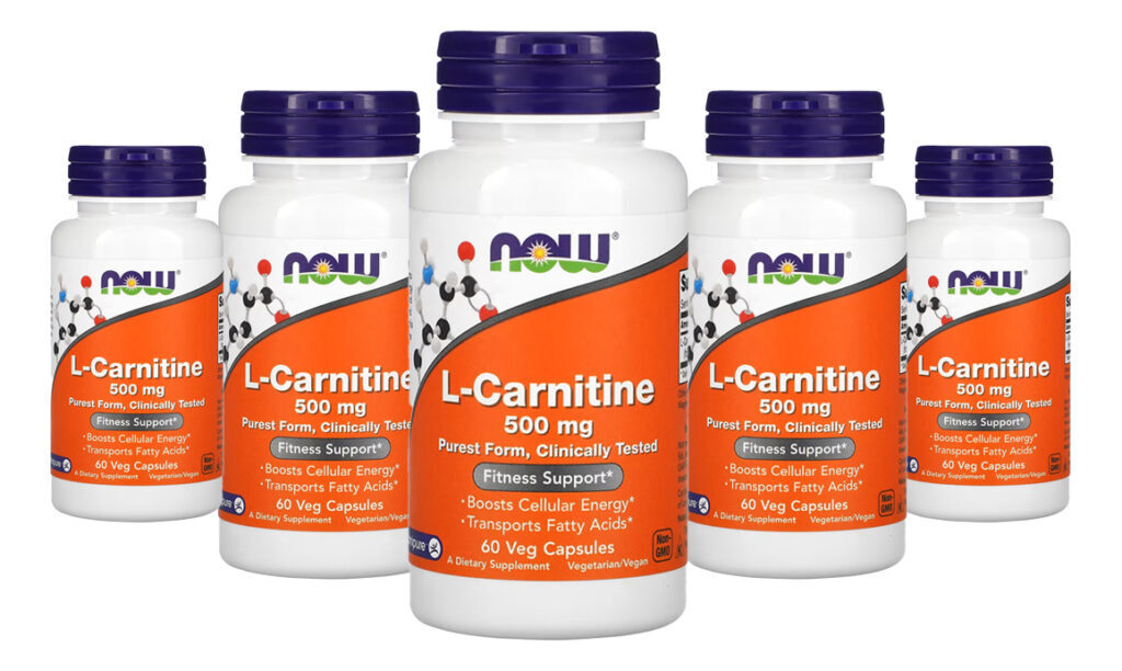 L Carnitina Now Foods 500mg 60veg Capsulas 5un
