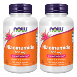 Niacinamida Vit B-3 500mg Now Foods 100 Veg Caps 2un