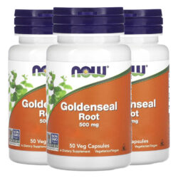 Raiz De Goldenseal 500mg Now Foods 50 Cápsulas Importado 3un