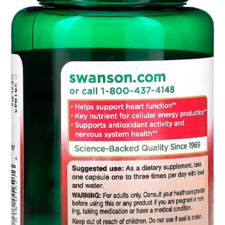 Co-enzima Coq 10 30mg Swanson 60 Caps + Porta Cápsulas - Imagem 2