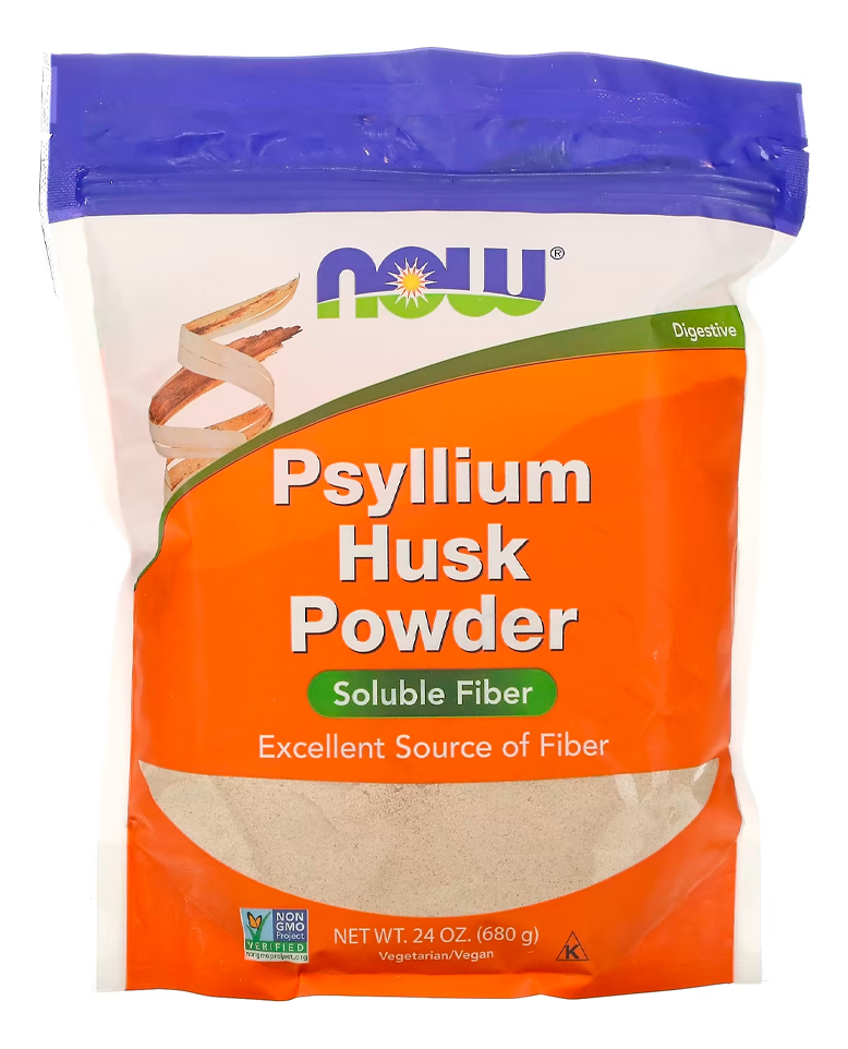 Cascas De Psyllium Pó Now Foods 608g Importado