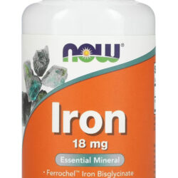 Ferro Bisglicinato 18 Mg Now Foods 120 Cápsulas Importado