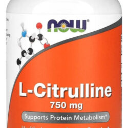 L-citrulina 750mg 180 Caps Veg Now Foods Sabor Sem Sabor