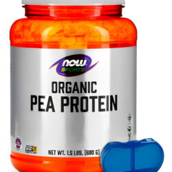 Proteína Ervilha Pó Now Foods 680g + Porta Cápsulas