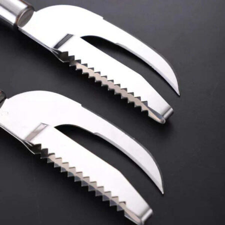 Faca Profissional Multifuncional em Aço Inox | Trata e Limpa Peixe - Imagem 7