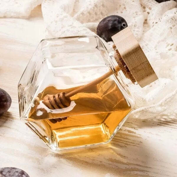 Garrafa de Mel de Vidro com Colher Fnac - Imagem 7