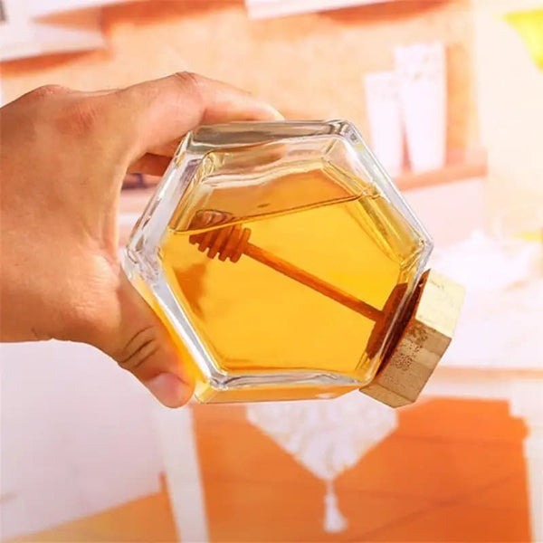 Garrafa de Mel de Vidro com Colher Fnac - Imagem 3