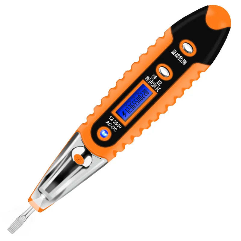 Caneta Teste de Tensão Profissional 12-250V - Imagem 2