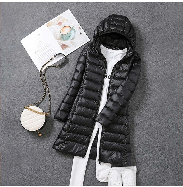 Jaqueta Feminina Puffer Slim Alongada Fnac - Imagem 2