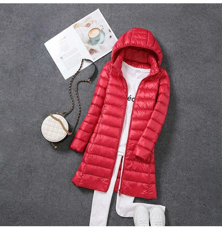 Jaqueta Feminina Puffer Slim Alongada Fnac - Imagem 5