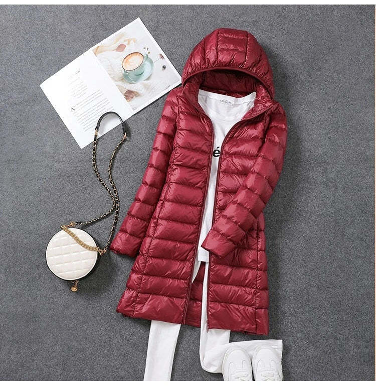 Jaqueta Feminina Puffer Slim Alongada Fnac - Imagem 4