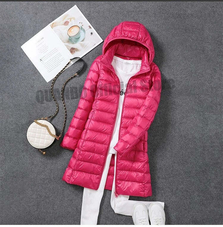 Jaqueta Feminina Puffer Slim Alongada Fnac - Imagem 7