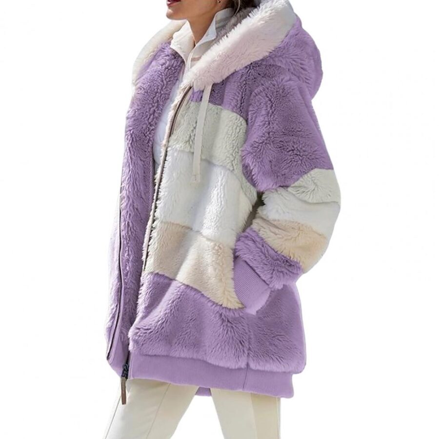 Jaqueta Feminina de Inverno Peluciada com Capuz Fnac - Imagem 11