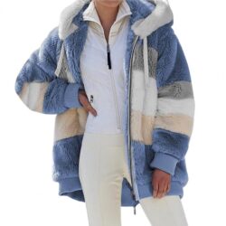 Jaqueta Feminina de Inverno Peluciada com Capuz Fnac