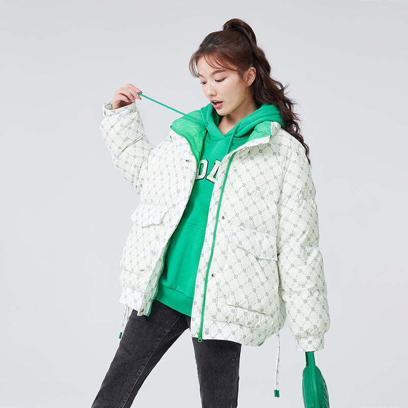 Jaqueta Feminina de Inverno Puffer com Capuz Fnac - Imagem 6