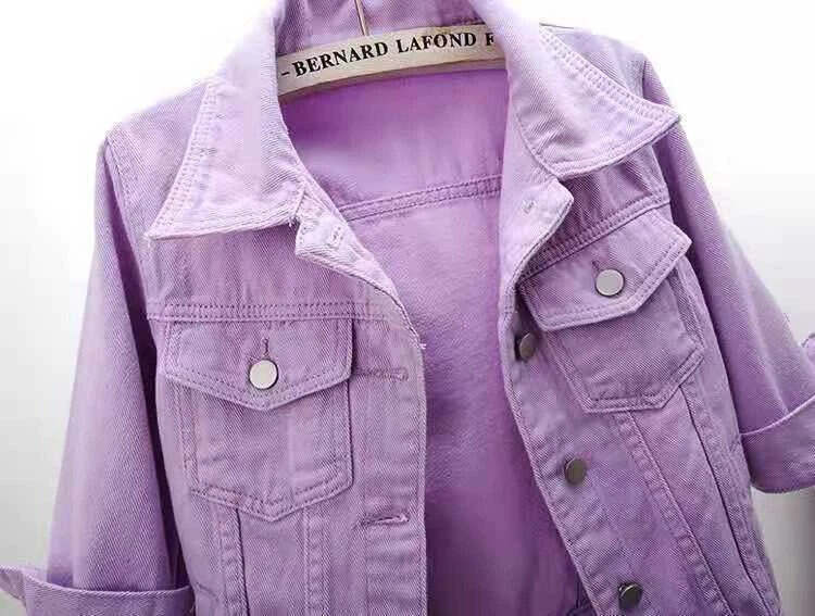 Jaqueta Jeans Feminina Curta Casual Fnac - Imagem 2