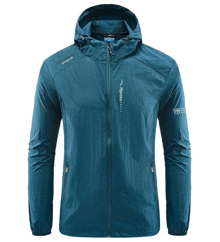 Jaqueta Masculina Corta Vento com Capuz Impermeável Fnac