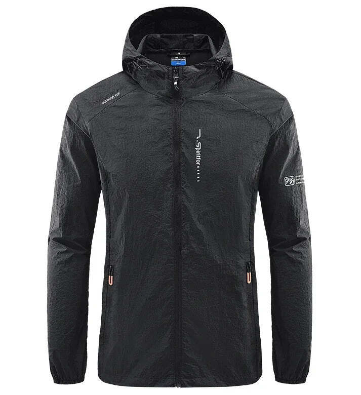 Jaqueta Masculina Corta Vento com Capuz Impermeável Fnac - Imagem 9