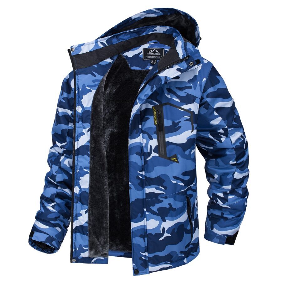Jaqueta Masculina de Inverno Pelúciada Impermeável Fnac - Imagem 3