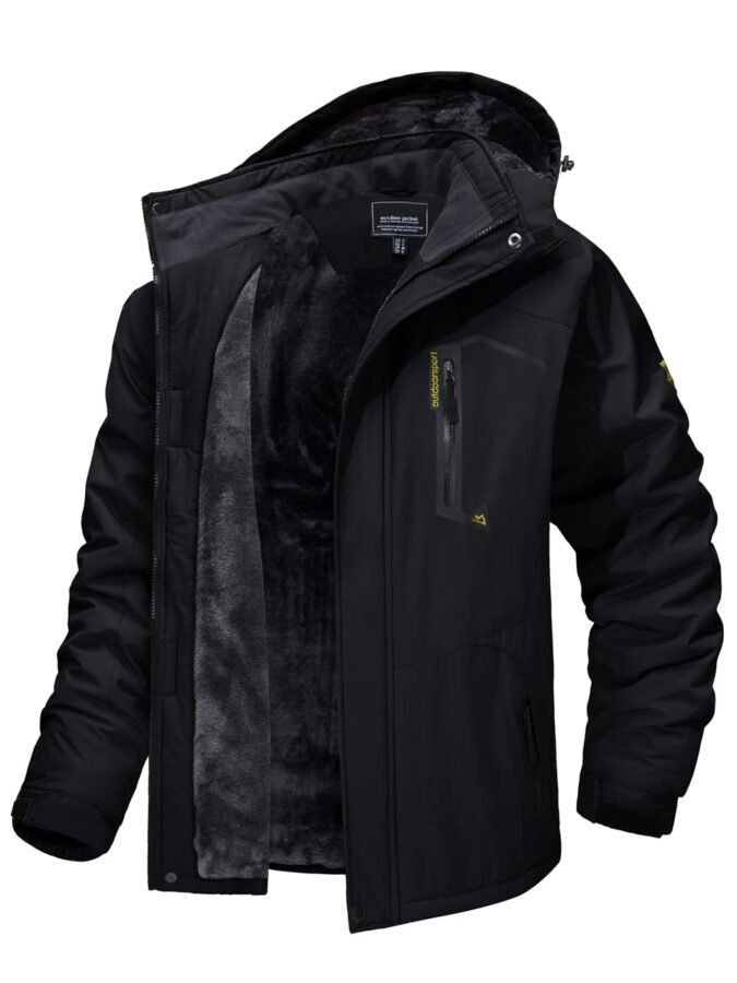 Jaqueta Masculina de Inverno Pelúciada Impermeável Fnac - Imagem 5